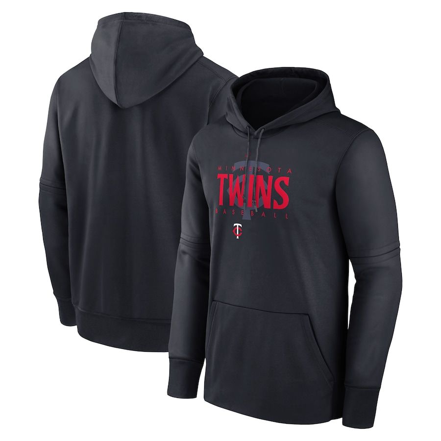 Men 2023 MLB Minnesota Twins black Sweatshirt style 1